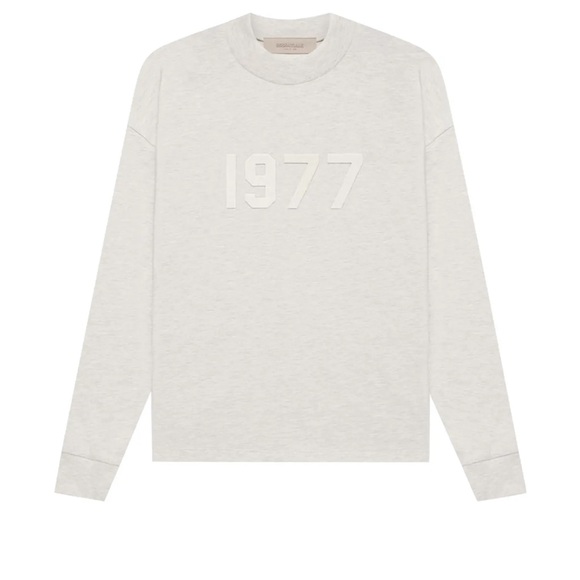 Essentials Men's Crewneck Sweater in Cream - Picture 1 of 3